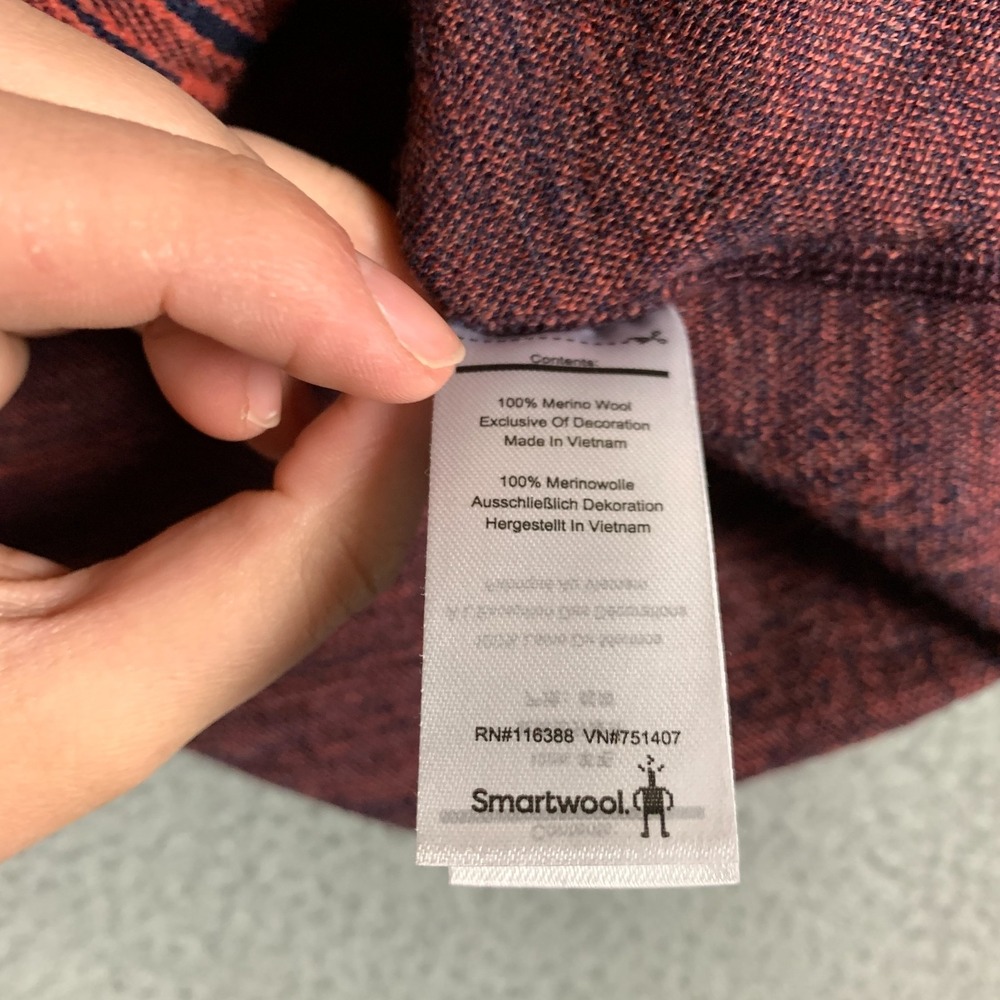 Smartwool Merino 250 Base Layer Womens XL Sunset Coral Palm Classic Thermal Crew - Picture 6 of 10